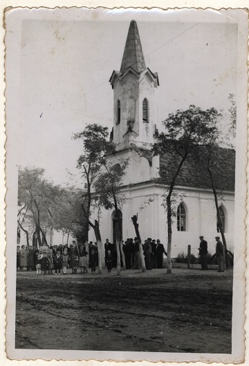 Središťský kostel na dobové fotografii Središťský kostel na dobové fotografii